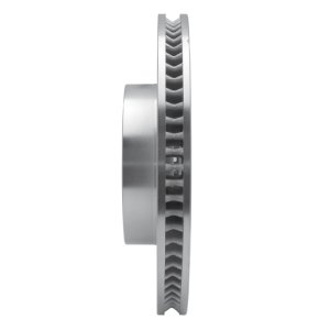 Lexus GX460 Brake Rotor (1) - Front Left - R1 Concepts - Drilled & Slotted - Silver - `10-`24